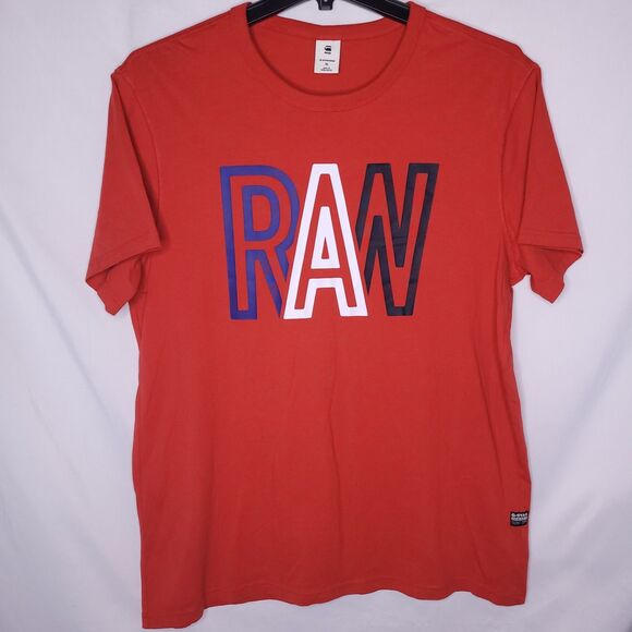 G Star Raw Shirt Mens XL Red - Picture 1 of 13